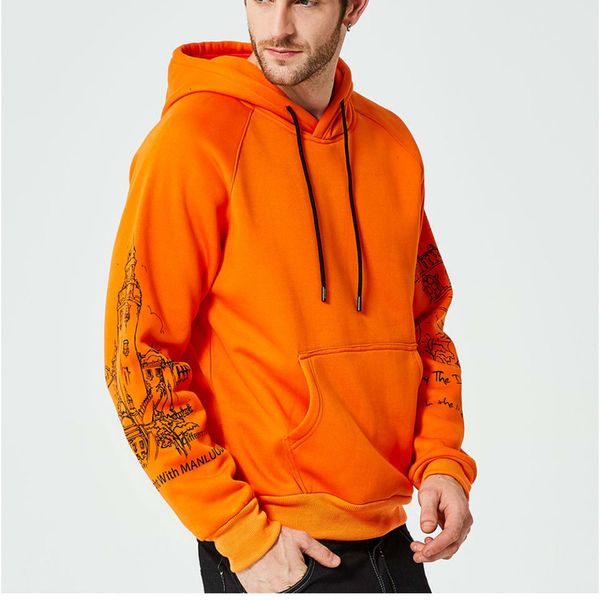 men's letter print fleece warm long sleeve hoodies sweatshirts men winter fashion solid color mens loose casual sweatshirt, Black
men's letter print fleece warm long sleeve hoodies sweatshirts men winter fashion solid color mens loose casual sweatshirt, Black