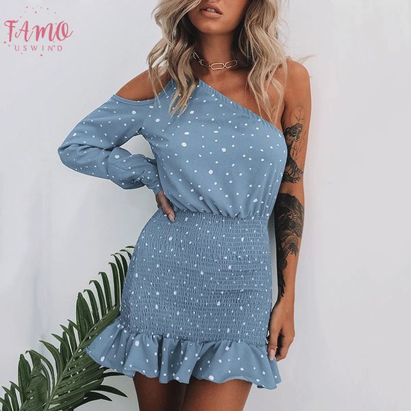 party club dot dress women one shoulder ruffle mini dress bodycon female vestidos drop shipping, Black;gray
party club dot dress women one shoulder ruffle mini dress bodycon female vestidos drop shipping, Black;gray