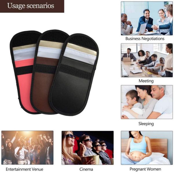 portable black car key case lock devices with pu leather inner layer rfid shielding fabric
portable black car key case lock devices with pu leather inner layer rfid shielding fabric