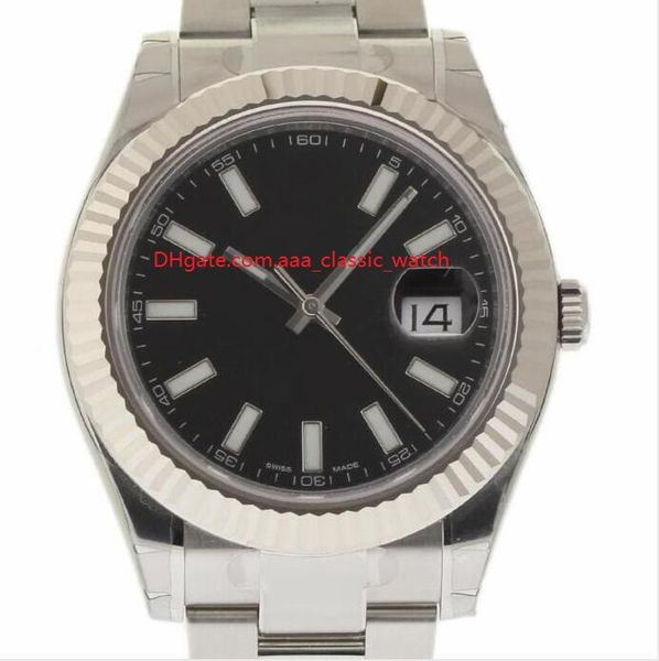 factory supplier wristwatch 41mm 116334 stainless steel automatic mechanical sapphire black dial mens watch watches, Slivery;brown
factory supplier wristwatch 41mm 116334 stainless steel automatic mechanical sapphire black dial mens watch watches, Slivery;brown