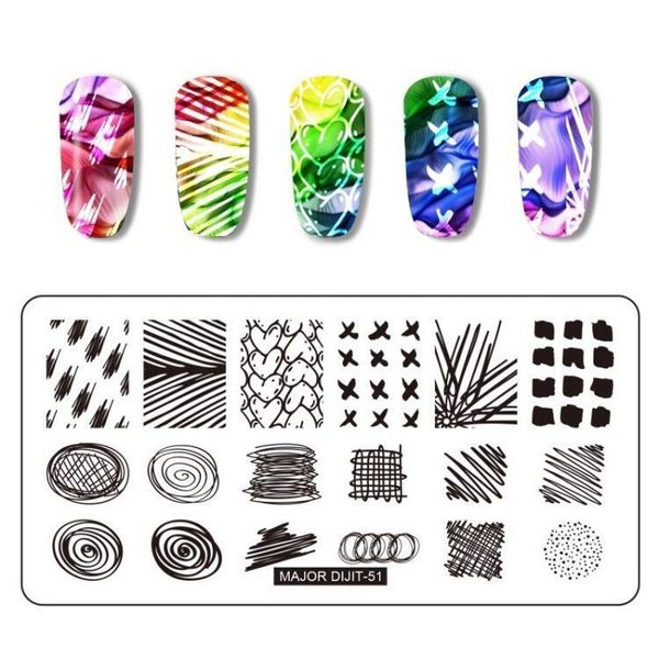 major dijit graffiti style nail art stamping templates rectangle manicure design nail art image plate stencil, White
major dijit graffiti style nail art stamping templates rectangle manicure design nail art image plate stencil, White