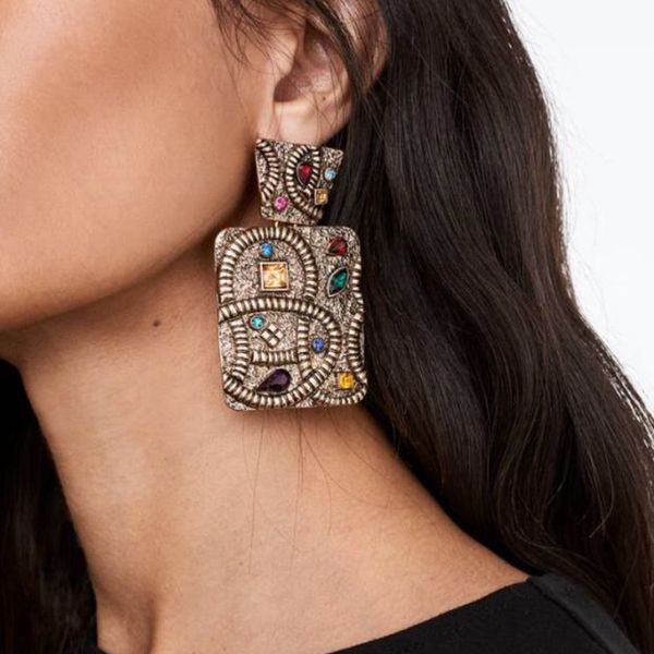 jewelry european and american style new retro hong kong style fashion all-match earrings cool geometric diamond set earrings, Golden
jewelry european and american style new retro hong kong style fashion all-match earrings cool geometric diamond set earrings, Golden