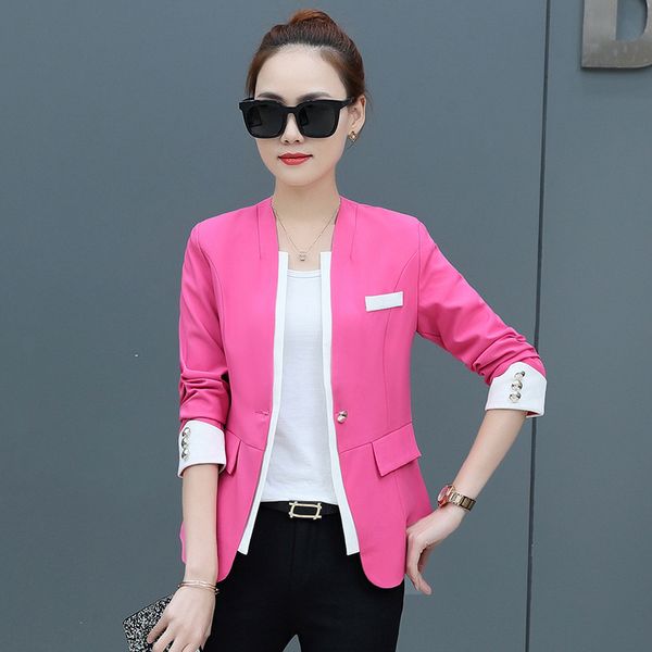 ladies suit jacket 2019 spring and autumn suit female long-sleeved large size jacket professional women's clothing, White;black
ladies suit jacket 2019 spring and autumn suit female long-sleeved large size jacket professional women's clothing, White;black