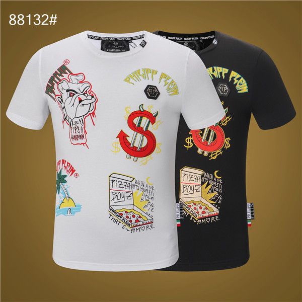 2019 printed phillip plain t hirt fa hion ca ual fitne cool o neck men 039 bear t hirt ummer new luxury hort leeve men brand cloth, White;black 
2019 printed phillip plain t hirt fa hion ca ual fitne cool o neck men 039 bear t hirt ummer new luxury hort leeve men brand cloth, White;black
