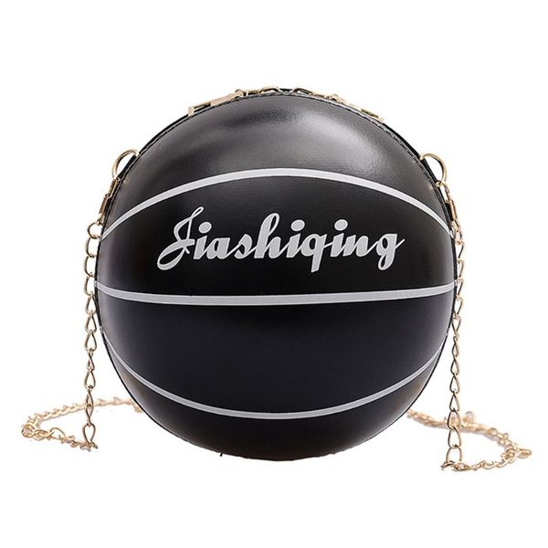 women pu leather basketball shaped shoulder lady crossbody bag tote satchel q1qa