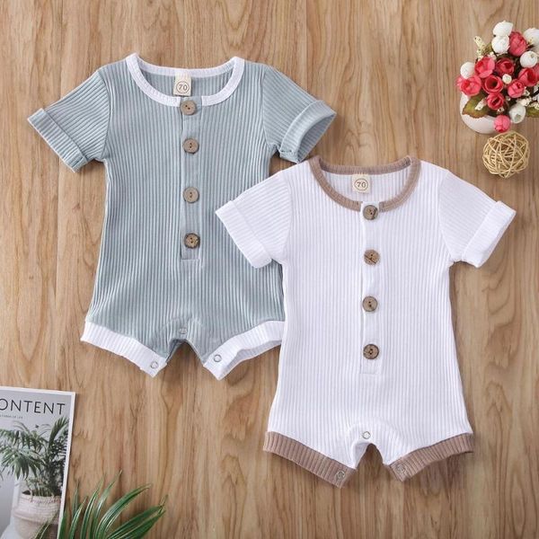 baby summer clothing newborn infant baby boys girls clothes ribbed solid romper jumpsuit short sleeve outfit 0-18m, Blue
baby summer clothing newborn infant baby boys girls clothes ribbed solid romper jumpsuit short sleeve outfit 0-18m, Blue