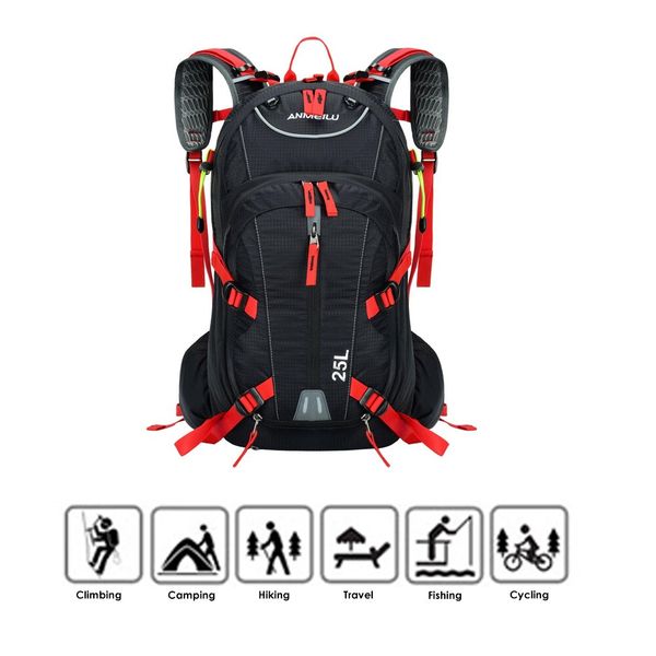 25l water-resistant breathable cycling bicycle bike shoulder backpack ultralight mountaineering water bag with rain cover
25l water-resistant breathable cycling bicycle bike shoulder backpack ultralight mountaineering water bag with rain cover