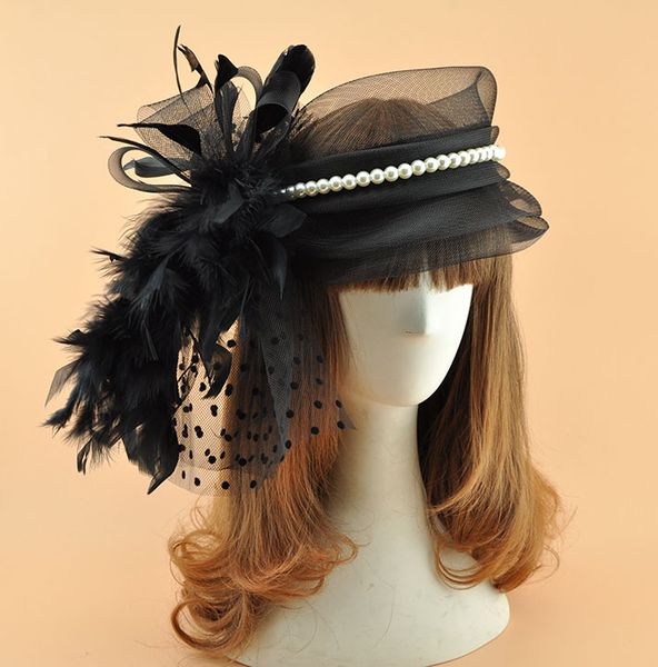 hair accessories 2021 fashion wedding pearl fascinators hat for woman black white women mesh clip festival church fancy veil headpiece
hair accessories 2021 fashion wedding pearl fascinators hat for woman black white women mesh clip festival church fancy veil headpiece