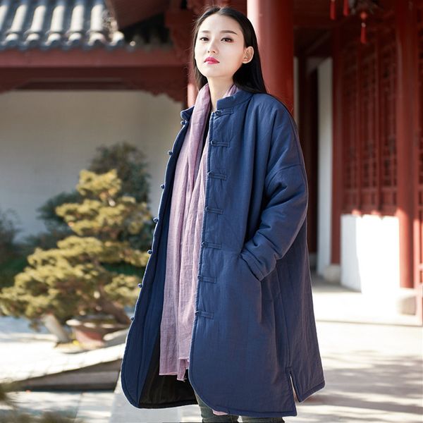 johnature winter women vintage parkas stand button pockets coat 2019 new brief long sleeve thick warm loose women quality coats, Tan;black
johnature winter women vintage parkas stand button pockets coat 2019 new brief long sleeve thick warm loose women quality coats, Tan;black