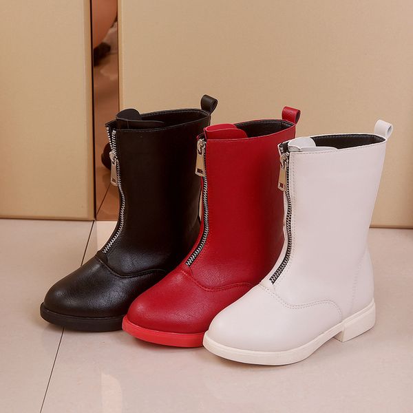 children' martin boots female british wind students wild boots front zipper tube short autumn and winter plus velvet, Black;grey
children' martin boots female british wind students wild boots front zipper tube short autumn and winter plus velvet, Black;grey