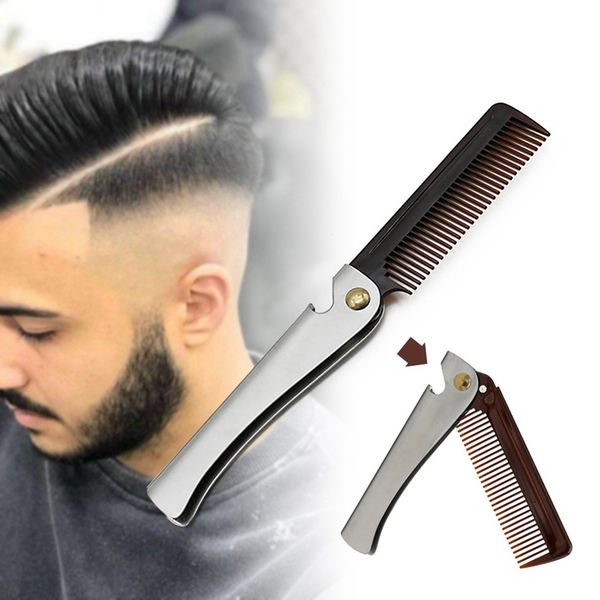 stainless steel hair beard comb professional dressing mustache metal anti-static hair comb facial brush, Silver
stainless steel hair beard comb professional dressing mustache metal anti-static hair comb facial brush, Silver