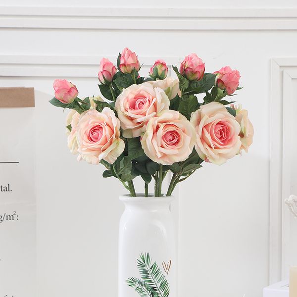 5 pcs new beautiful roses branch fleur silk artificial flowers wedding decoration rose flores artificiales fake flowers
5 pcs new beautiful roses branch fleur silk artificial flowers wedding decoration rose flores artificiales fake flowers