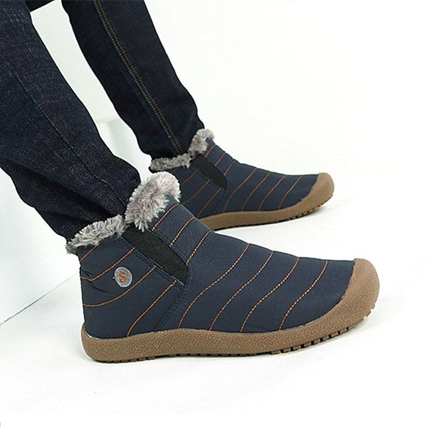 winter boots for men snow boots waterproof rubber shoes male warm fur ankle slip-on mens winter footwear botines hombre, Black
winter boots for men snow boots waterproof rubber shoes male warm fur ankle slip-on mens winter footwear botines hombre, Black