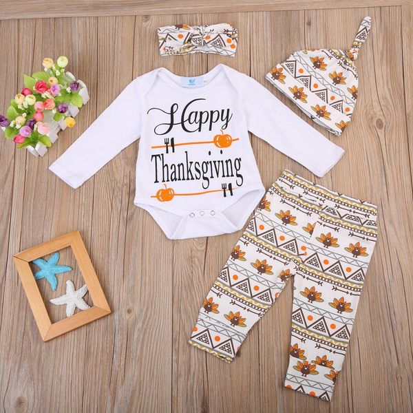 4pcs infant baby boys girl thanksgiving long sleeve romper pants leggings cap headwear outfits set 0-18m, White
4pcs infant baby boys girl thanksgiving long sleeve romper pants leggings cap headwear outfits set 0-18m, White