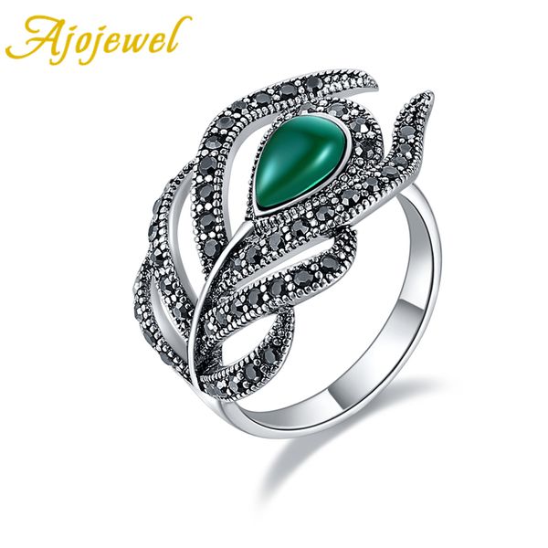 ajojewel brand new size 7-9 vintage green opal leaf finger ring for women retro party accessories copper alloy, Silver
ajojewel brand new size 7-9 vintage green opal leaf finger ring for women retro party accessories copper alloy, Silver