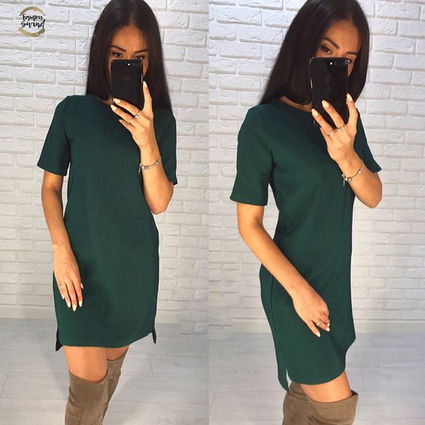 new women polyester beach casual shirt dress vestidos summer o neck short sleeve green black parties slim mini office dresses 5, Black;gray
new women polyester beach casual shirt dress vestidos summer o neck short sleeve green black parties slim mini office dresses 5, Black;gray