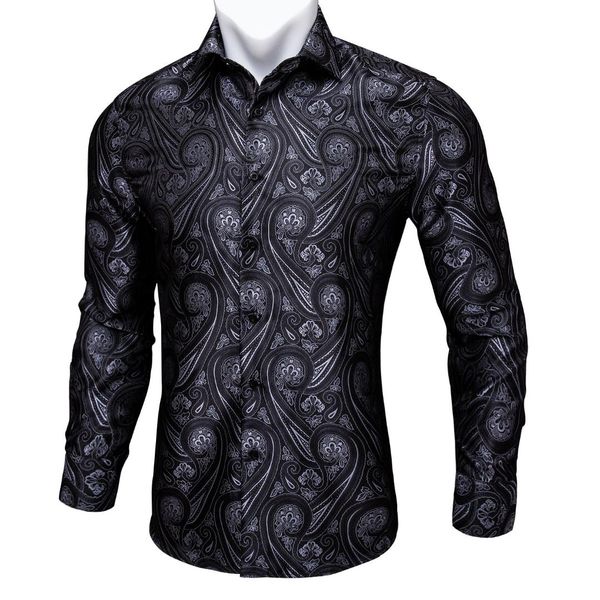 barry.wang black paisley floral silk shirts men autumn long sleeve casual flower shirts for men designer fit dress shirt bcy-04, White;black
barry.wang black paisley floral silk shirts men autumn long sleeve casual flower shirts for men designer fit dress shirt bcy-04, White;black