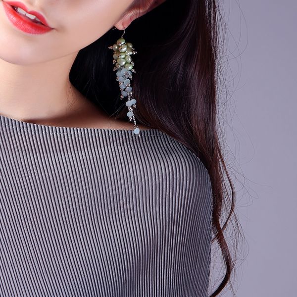 daimi 8.5cm long tassels earrings crystal & freshwater pearl earrings party style, Golden;silver
daimi 8.5cm long tassels earrings crystal & freshwater pearl earrings party style, Golden;silver