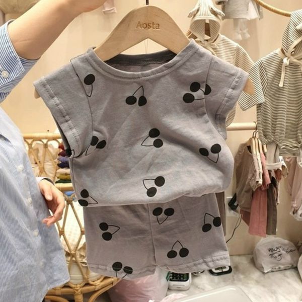 clothing sets 2pcs born infant baby girl clothes set o neck cherry printed +shorts outfit suit toddler boy summer, White
clothing sets 2pcs born infant baby girl clothes set o neck cherry printed +shorts outfit suit toddler boy summer, White