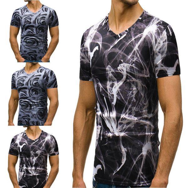 2019 new style fashion men's slim fit o-neck short sleeve muscle tee t-shirt casual print o neck, White;black
2019 new style fashion men's slim fit o-neck short sleeve muscle tee t-shirt casual print o neck, White;black