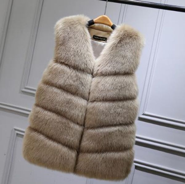 new 2019 winter women's faux fur coat artificial fur vest furry vests femme jackets plus size fluffy fake gilet z239, Black
new 2019 winter women's faux fur coat artificial fur vest furry vests femme jackets plus size fluffy fake gilet z239, Black
