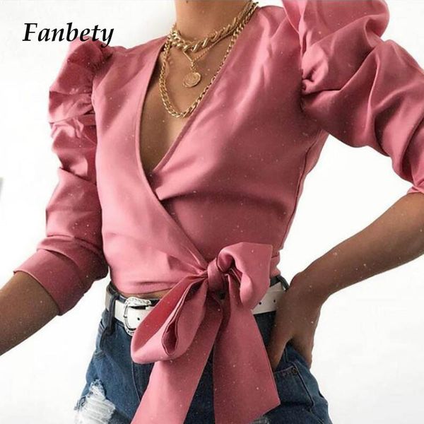 fanbety 2019 autumn wrap bow tie blouse shirts women puff long sleeve solid lady fashion streetwear blusas shirts 2xl, White
fanbety 2019 autumn wrap bow tie blouse shirts women puff long sleeve solid lady fashion streetwear blusas shirts 2xl, White
