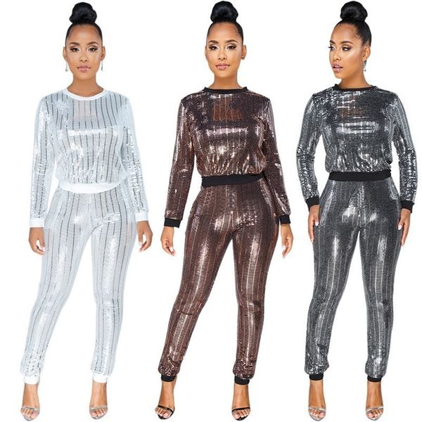 muxu sequin glitter casual 2 piece set women autumn winter long sleeve womens clothing two piece set and pants woman clothes, White
muxu sequin glitter casual 2 piece set women autumn winter long sleeve womens clothing two piece set and pants woman clothes, White
