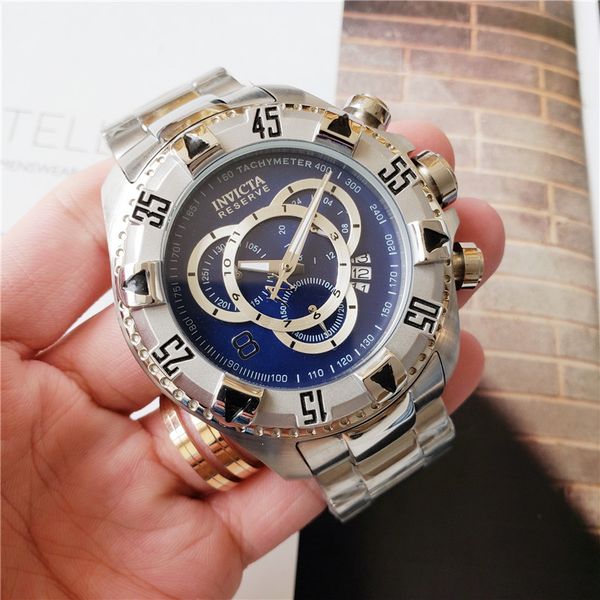 swiss cosc original invicta brand dial diameter 51mm chronograph multiple time zones luminous multifunction men quartz watches, Slivery;brown
swiss cosc original invicta brand dial diameter 51mm chronograph multiple time zones luminous multifunction men quartz watches, Slivery;brown