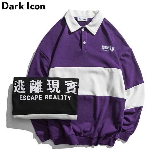 dark turn-down collar color block funny letter printed high street sweatshirts men 2019 winter slogan men's sweatshirts, Black
dark turn-down collar color block funny letter printed high street sweatshirts men 2019 winter slogan men's sweatshirts, Black