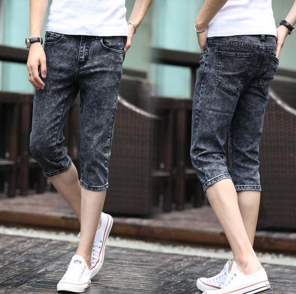 summer 2017 fashion men jeans grey slim fit capric calf-length teenagers boys hip hop jeans homme 28-34, Blue
summer 2017 fashion men jeans grey slim fit capric calf-length teenagers boys hip hop jeans homme 28-34, Blue