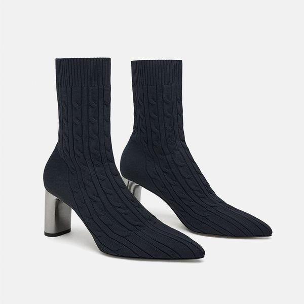 teahoo winter knitting women sock boots handmade pointed toe ankle boots for women slip on high heels winter shoes, Black
teahoo winter knitting women sock boots handmade pointed toe ankle boots for women slip on high heels winter shoes, Black