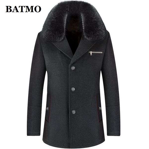 batmo 2019 new arrival winter wool&fake fur collars casual trench coat men,men's winter wool jackets,plus-size 1519, Black
batmo 2019 new arrival winter wool&fake fur collars casual trench coat men,men's winter wool jackets,plus-size 1519, Black