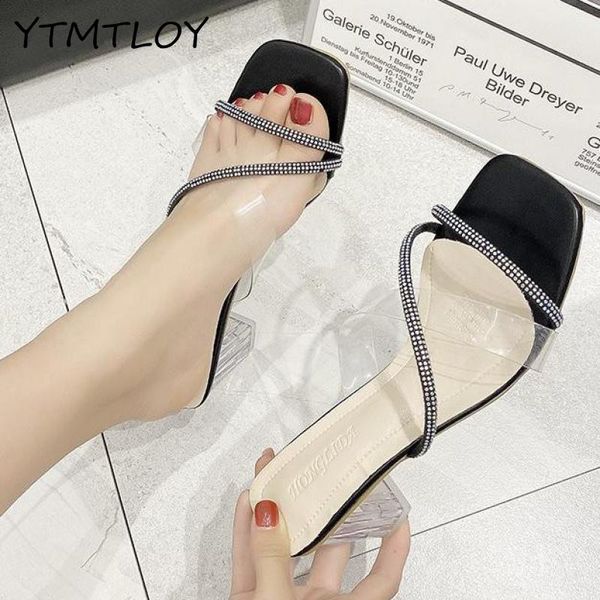 2020 new fashion rhinestone pvc transparent slippers crystal high heels square toe women party pumps zapatillas mujer, Black
2020 new fashion rhinestone pvc transparent slippers crystal high heels square toe women party pumps zapatillas mujer, Black