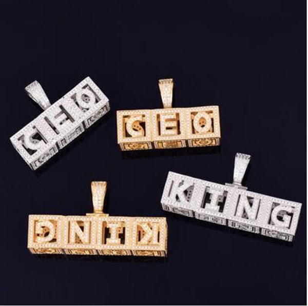 custom name necklace hip hop jewelry ice out personal square letter pendant men's rock street necklace dice letter with rope chain, Silver
custom name necklace hip hop jewelry ice out personal square letter pendant men's rock street necklace dice letter with rope chain, Silver