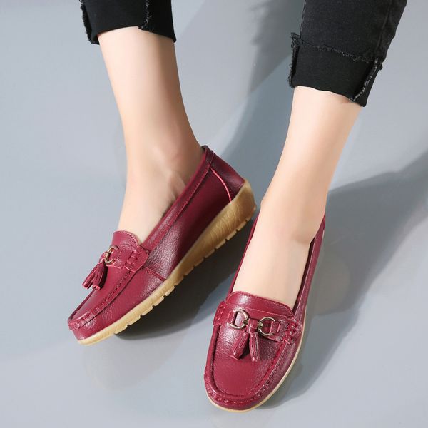woman moccasins female buckle tassel loafers ladies wedges women solid woman comfort mom shoes women's footwear plus size 44, Black
woman moccasins female buckle tassel loafers ladies wedges women solid woman comfort mom shoes women's footwear plus size 44, Black