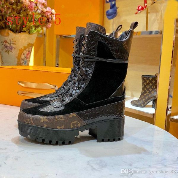 fashion thick bottom shoes leather luxury lace-up ankle boots women's outdoor shoes martin bootss desert boots big size10, Black
fashion thick bottom shoes leather luxury lace-up ankle boots women's outdoor shoes martin bootss desert boots big size10, Black