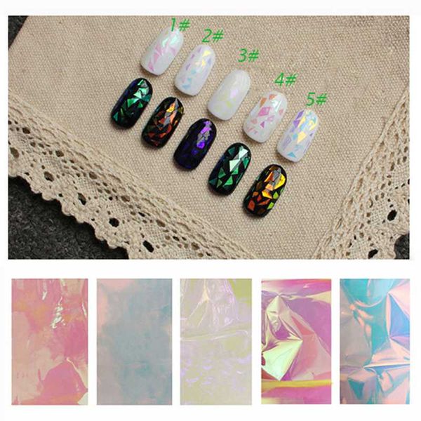 stickers & decals 5pcs aurora cellophane foil nail art transfert sticker laser mirror glass slider for nails 3d shiny wrap decor symphony, Black
stickers & decals 5pcs aurora cellophane foil nail art transfert sticker laser mirror glass slider for nails 3d shiny wrap decor symphony, Black