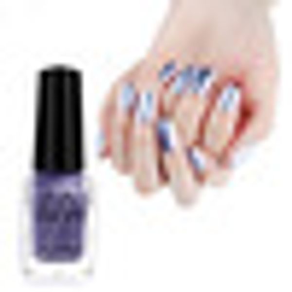 metallic mirror effect nail art varnish polish metal beauty shinning pigment