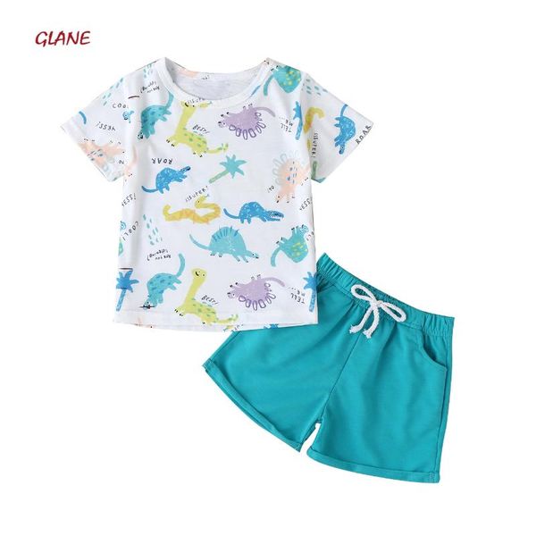 1-5years dinosaur printed t-shirt +shorts 2pcs set for toddler kids baby boys clothes summer casual outfits, White
1-5years dinosaur printed t-shirt +shorts 2pcs set for toddler kids baby boys clothes summer casual outfits, White