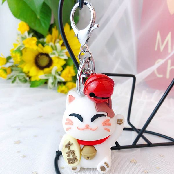 cute animal lucky cat keychains key chain woven belt bells key ring women car bag charm keyrings pendant trinkets llavero gifts, Silver
cute animal lucky cat keychains key chain woven belt bells key ring women car bag charm keyrings pendant trinkets llavero gifts, Silver