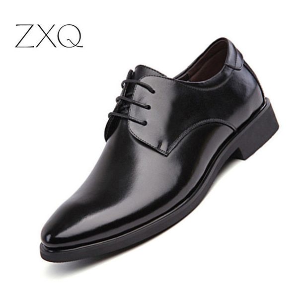 men's brand leather formal shoes lace up dress shoes oxfords fashion retro elegant work footwear drop shipping, Black
men's brand leather formal shoes lace up dress shoes oxfords fashion retro elegant work footwear drop shipping, Black