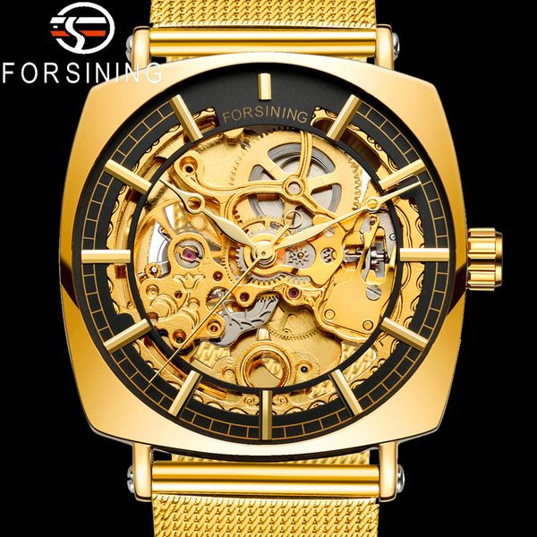 forsining automatic mechanical men wristwatch army sport male clock gold skeleton new man watch 8153, Slivery;brown
forsining automatic mechanical men wristwatch army sport male clock gold skeleton new man watch 8153, Slivery;brown