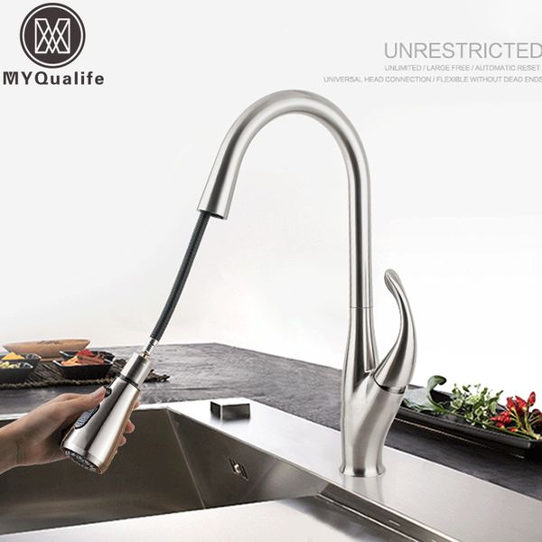 brushed nickel kitchen sink mixers one handle stream sprayer shower head deck mounted pull out kitchen faucet pull down cold
brushed nickel kitchen sink mixers one handle stream sprayer shower head deck mounted pull out kitchen faucet pull down cold