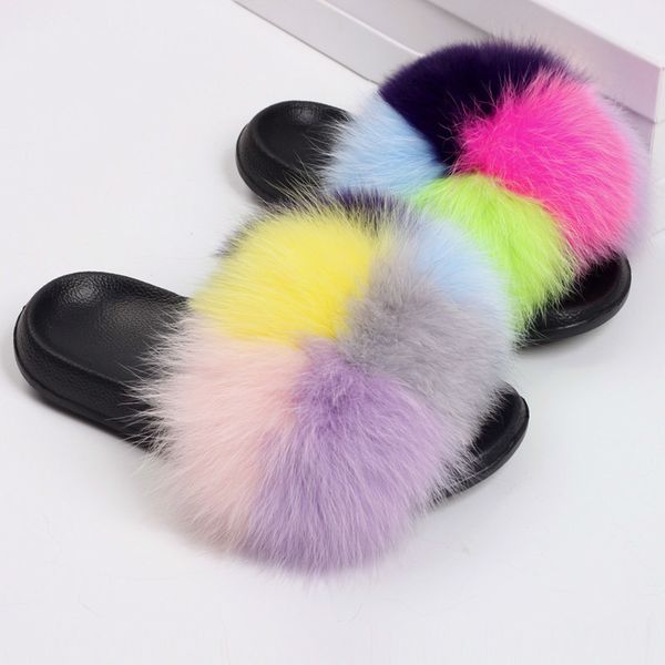 new collection real fox fur slippers woman real washer bear hair casual outdoor plush fur shoes good quality holiday sandals, Black
new collection real fox fur slippers woman real washer bear hair casual outdoor plush fur shoes good quality holiday sandals, Black