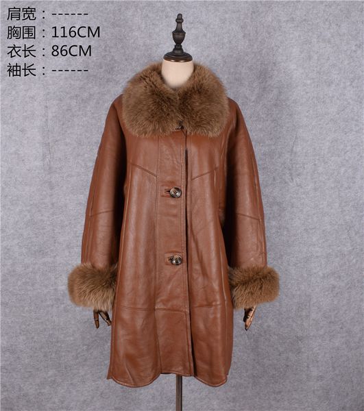 italy women's genuine lambskin leather overcoat with real fur collar wool cashmere lining mommy's warm clothing brown xxxxxl, Black
italy women's genuine lambskin leather overcoat with real fur collar wool cashmere lining mommy's warm clothing brown xxxxxl, Black