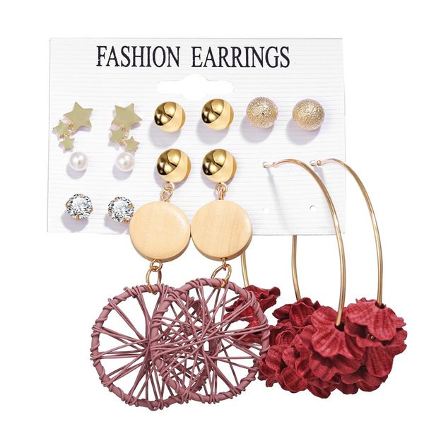 bohemian tassel acrylic earrings set for women vintage gold big geometric round circle pearl rhinestones earrings boucle doreille femme, Silver
bohemian tassel acrylic earrings set for women vintage gold big geometric round circle pearl rhinestones earrings boucle doreille femme, Silver