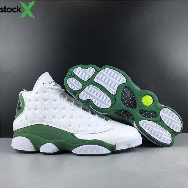 all-new j13 ray allen pe lucky green men basketball shoes 414571-125 13s white black sport designer trainers sneakers with box
all-new j13 ray allen pe lucky green men basketball shoes 414571-125 13s white black sport designer trainers sneakers with box