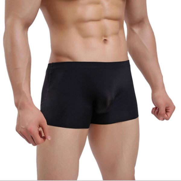 mens ice silk boxers see-through men underwear solid color european size body shaping physiology breathable boxer shorts, Black;white
mens ice silk boxers see-through men underwear solid color european size body shaping physiology breathable boxer shorts, Black;white