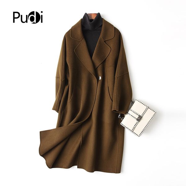 pudi a37162 2020 женщины осень / зима новой моды шерсти solid куртка повелительницы длинный стиль отдыха пальто шерсти, Black
pudi a37162 2020 женщины осень / зима новой моды шерсти solid куртка повелительницы длинный стиль отдыха пальто шерсти, Black
