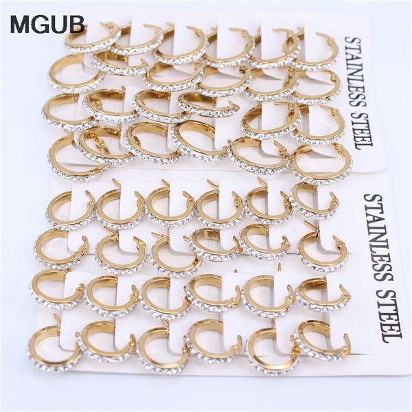 mgub stainless steel fashion jewelry crystal hoop earrings female models silver color earrings wholesale12 pairs/sets lh549, Golden;silver
mgub stainless steel fashion jewelry crystal hoop earrings female models silver color earrings wholesale12 pairs/sets lh549, Golden;silver